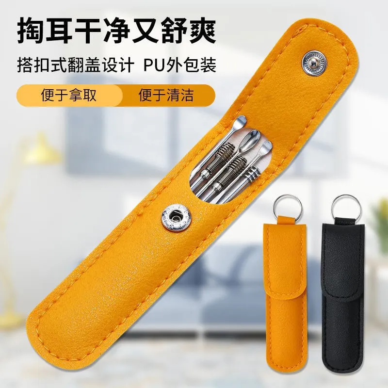 6PCS Ear Pick Set Portable Ear Cleaner Set Stainless Steel With Lather Case 26 Ratings1 Answered Questions 7
