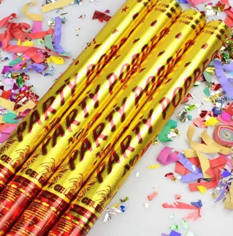 PARTY POPPER New Multi Color Big Size 3