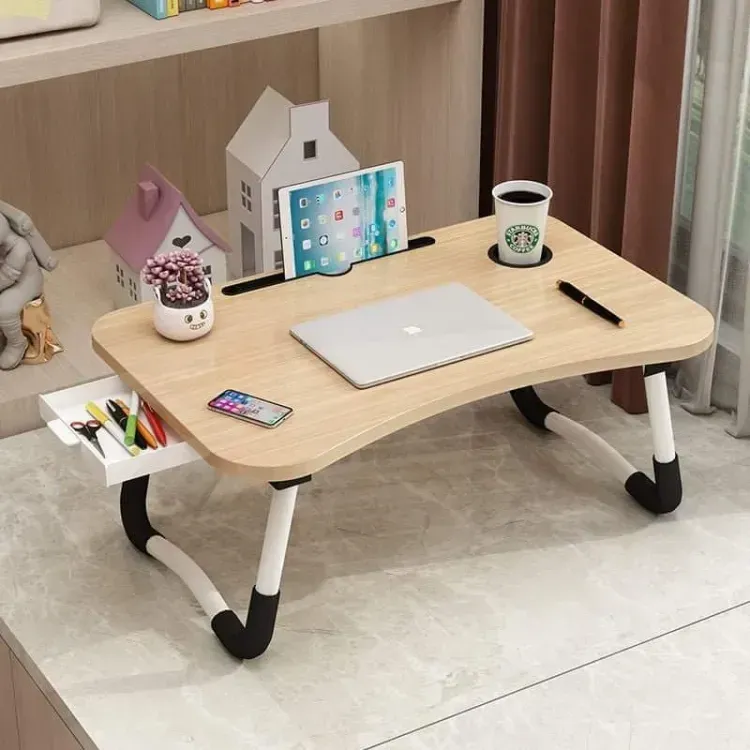 Foldable Laptop Table -Black For Reading, Writing, Eating, On Bed 5