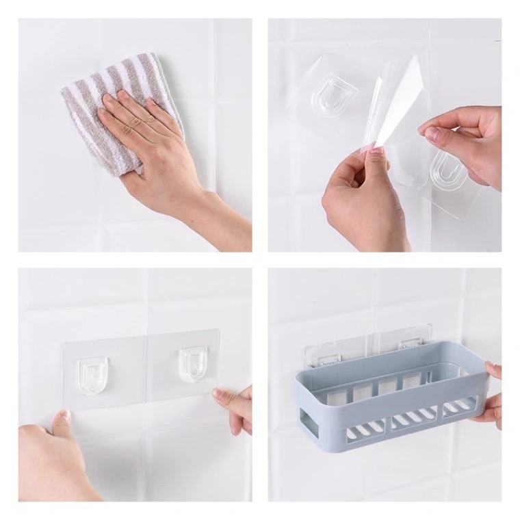 3pcs Kitchen Bathroom Storage Shelf, Wall Hanging Bathroom Shelves Storage Shelf Rack 3