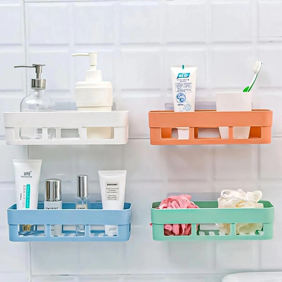 3pcs Kitchen Bathroom Storage Shelf, Wall Hanging Bathroom Shelves Storage Shelf Rack 7