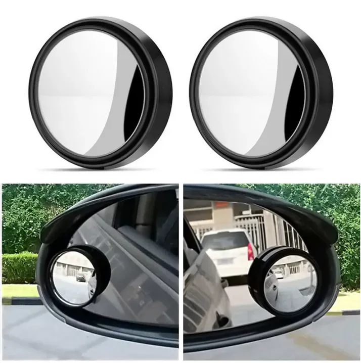 2pis Blind spot Mirror 360 Wide Angle Round HD Convex Mirror Car Vehicle Side Blind Spot Mirror Wide Rear View Mirror Small Round Mirror 2