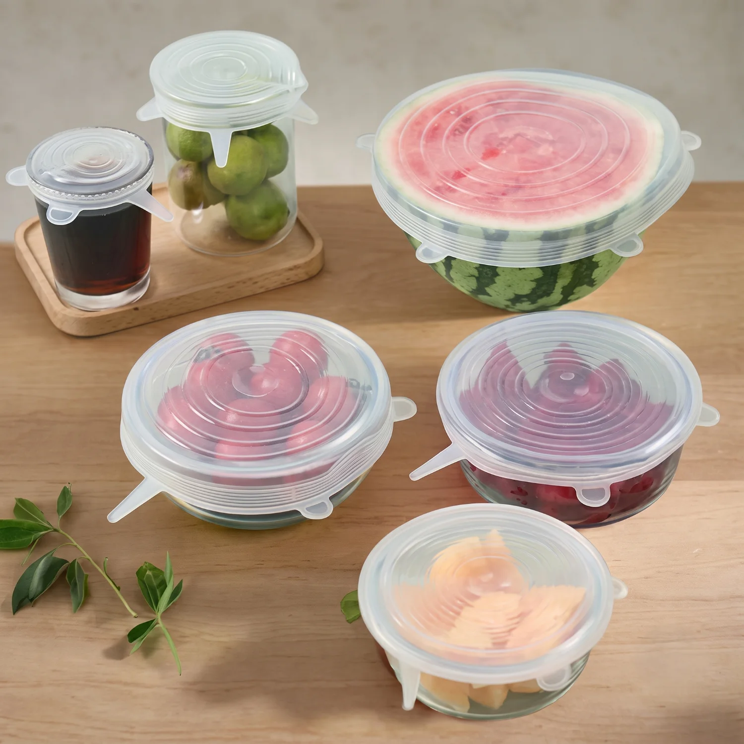 6pcs Silicon (Big) Food Cover Set 3