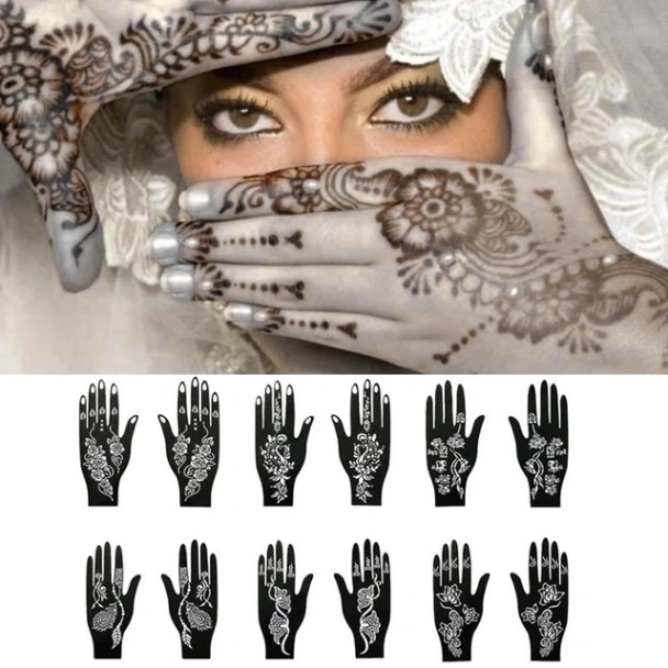 12Pcs mehedi sticker 7