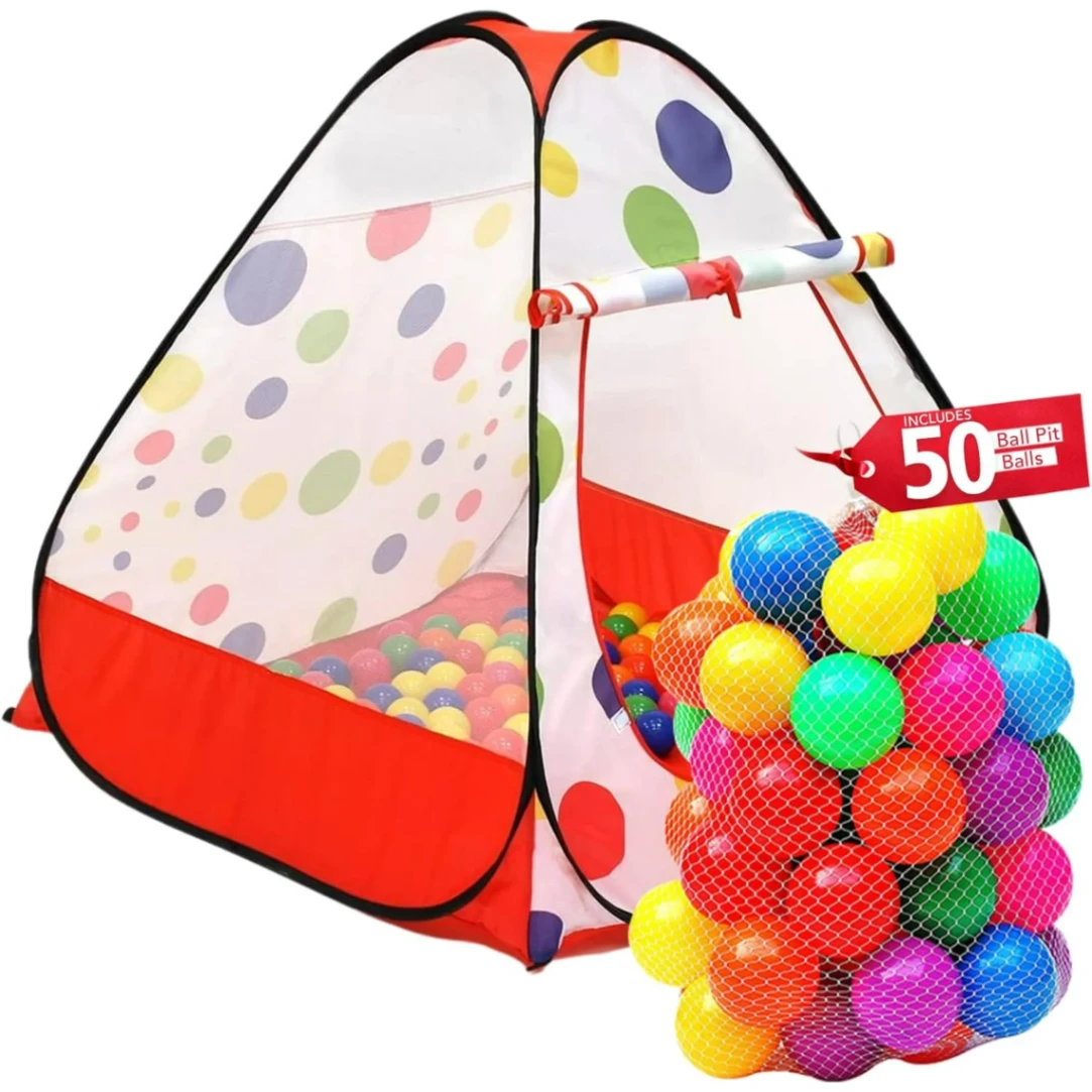 (Ball Pit) Tent Play House - 50 Balls, Play Ball House, Children's Magic Game House 2