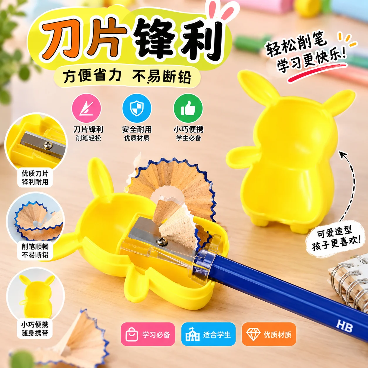 Pokemon Pikachu Sharpener - Stationary Cute Cartonn Sharpner 2