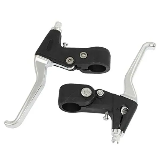 1 Pair Bike Bicycle Left & Right MTB Lever PVC+ Alloy Brake Handles 2