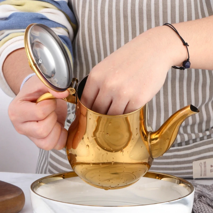 Stainless Steel Oil Strainer Pot Container Jug Storage with filter Cooking Oil Pot 7