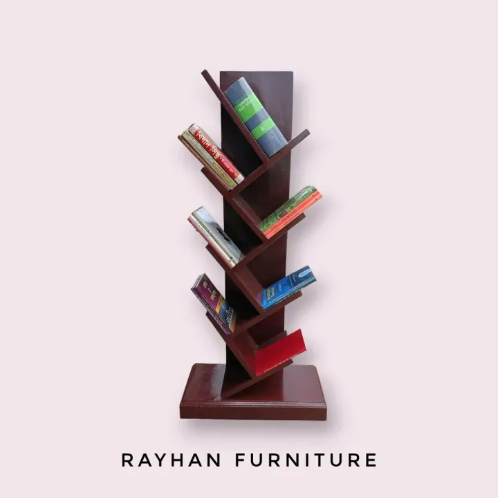 Stylish Wooden Book Shelf Corner 2
