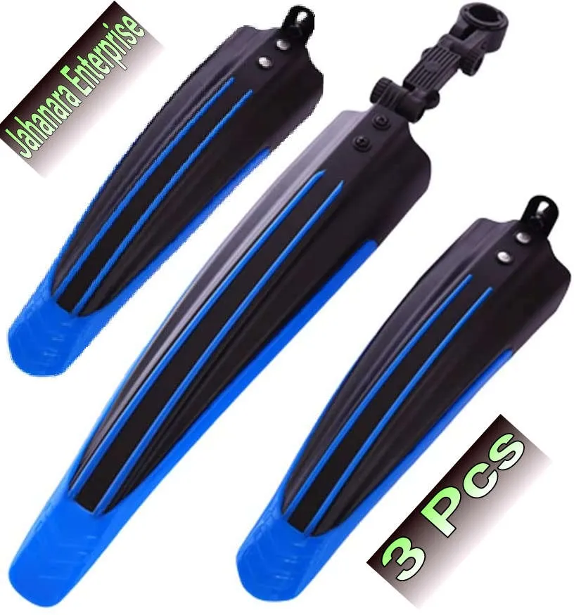 Bicycle Plastic Mudguard Downhill Type Blue Colour Bicycle Accessories 3 pcs 3