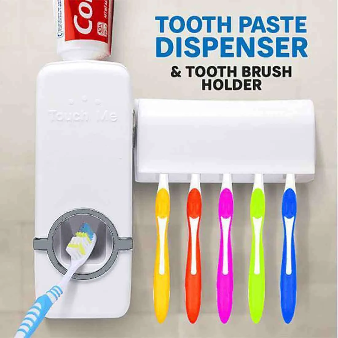 Automatic Toothpaste Dispenser With Toothbrush Holder 2