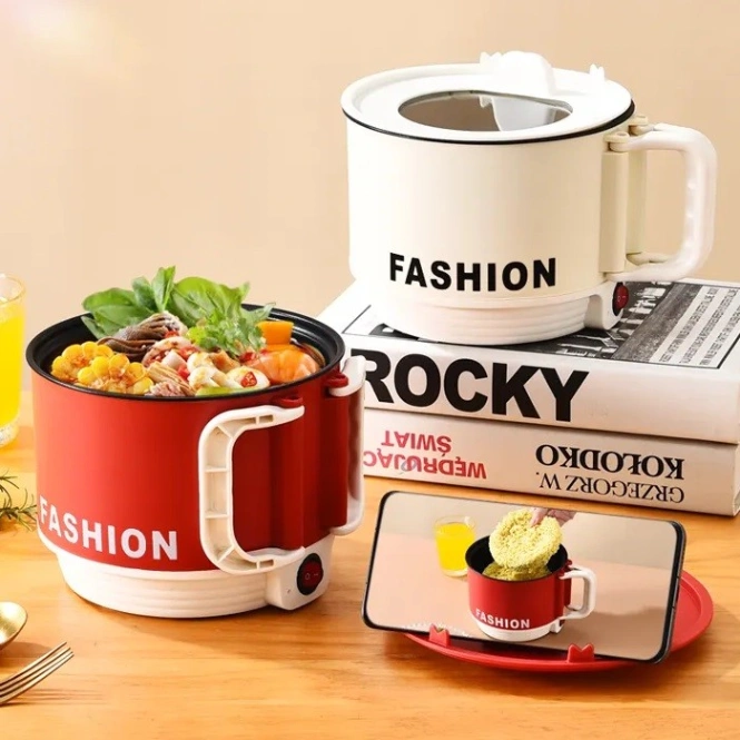 Electric Multi Functional Cooker, Mini Rice CookerFashion Electric Cooking Pot (1.6L), 6