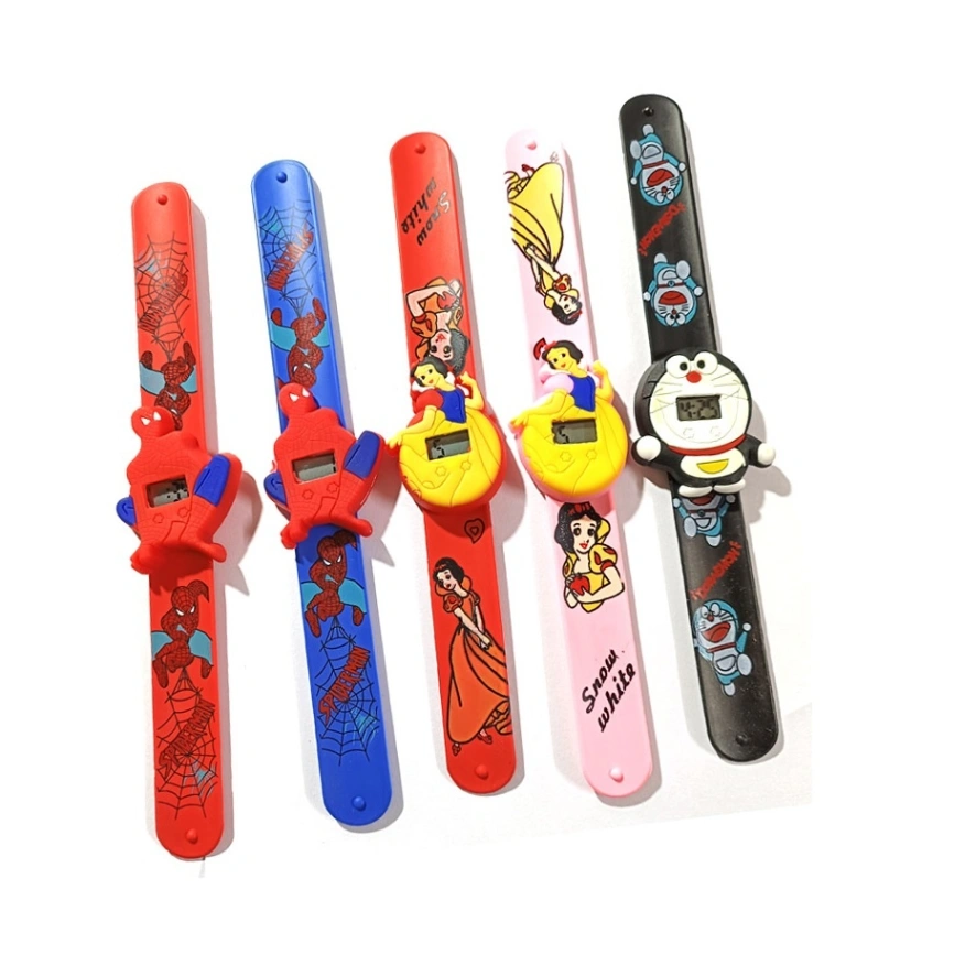 1Pcs Digital Scale Strip Watch For Kids- Boys & Girls, Silicone Slap Band Digital Watch for Kids 4
