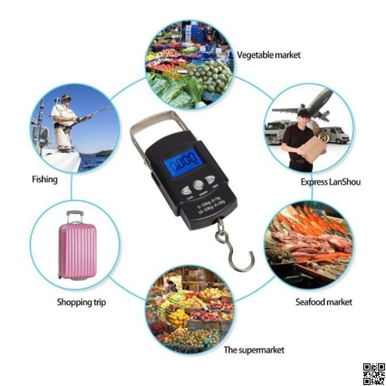 Digital Hanging Weight Scale Portable Hanging Electronic Hook Scale 7