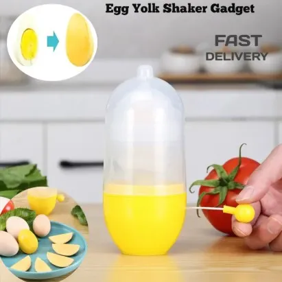 Egg Yolk Shaker Gadget Manual MixingGolden Whisk Eggs Spin Mixer StiringMaker Puller Cooking Baking Tools KitchenAccessories 2