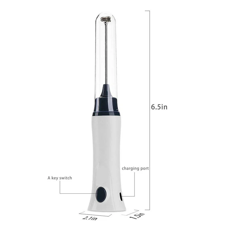 Hand Liquid Mixer foamer and Coffee Maker Juice Maker Rechargeable 4