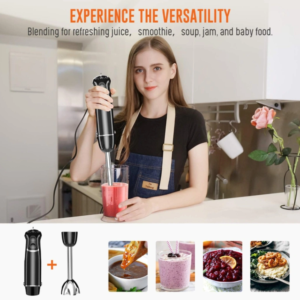 Handheld Electric Blender Mixer 2 Speed Control 300W SOKANY 3-in-1 Multifunctional 4