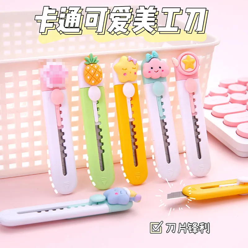 Mini Anti Cutter Box Paper safety Anti-Cutter Student School supplies Utility Cutter Stationery 5