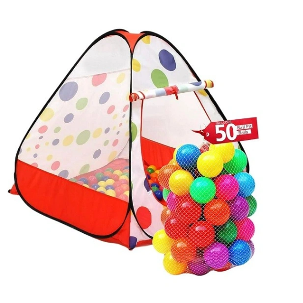 (Ball Pit) Tent Play House - 50 Balls, Play Ball House, Children's Magic Game House 6