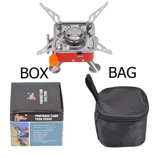 Portable Card Type Campaign Butane Gas Stove Burner( without bottle) 3