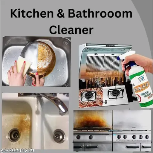 Kitchen Cleaner Spray-450ml, Kitchen Oil & Grease Stain Remover 6