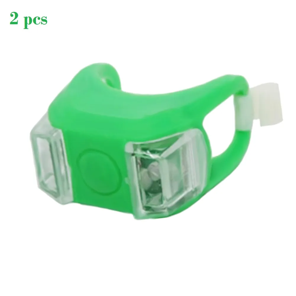 Silicon LED Bike Light Light Handle Light Waterproof Safety Alert Rear Back Lamp Battery Cycling Telolite Cycle Accessories cycle light 6