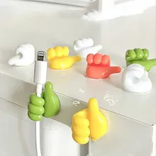5 Pcs Adhesive Thumb Cable Clip Key Hook Wall Hangers Earphone Cable Organizer Holder Desktop Cord Wire Clips Keeper Multi-Function 3