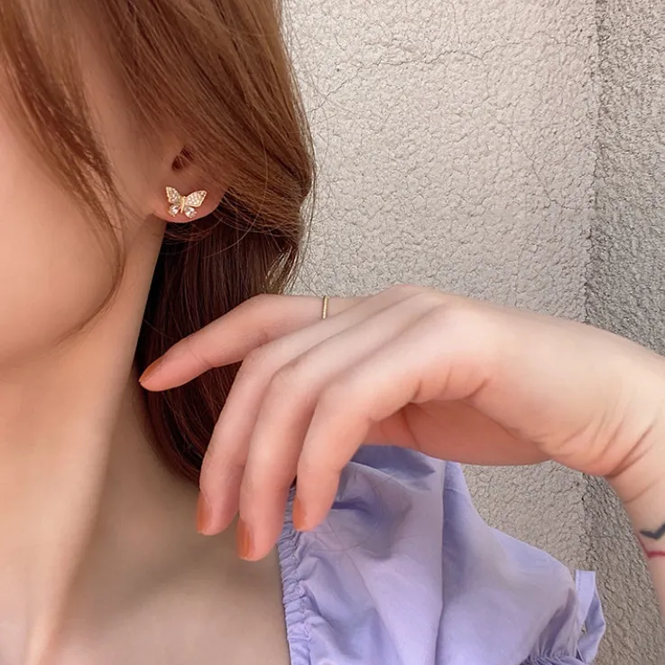 Butterfly Drop Earrings For Women Vintage Jewelry Modern Party Wedding Bridal Accessories Trendy Dangle Earrings 4
