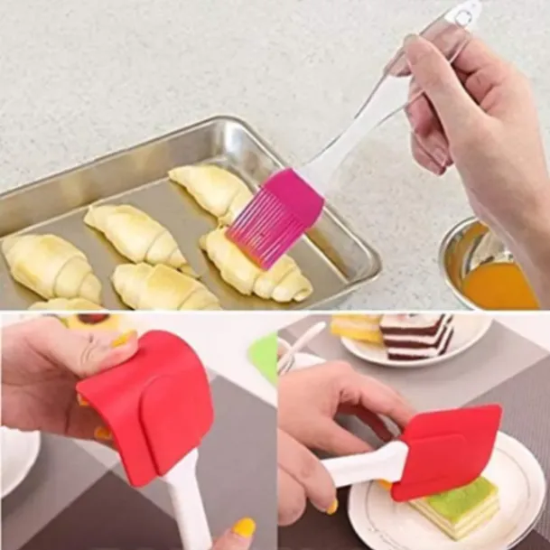 Silicone Basting Spatula and Brush Kitchen Oil Cooking Baking 3