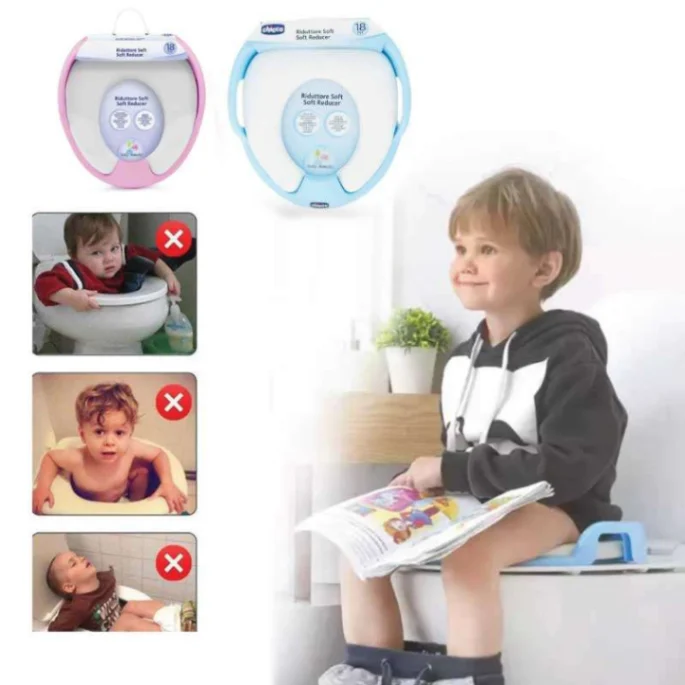 Soft Baby Toilet Seat, Toilet Training/Commod/Potty Safe Seat For Kids (18-30Months) Sitting Ring with Handles Bathroom Trainer Closestool Cover 4