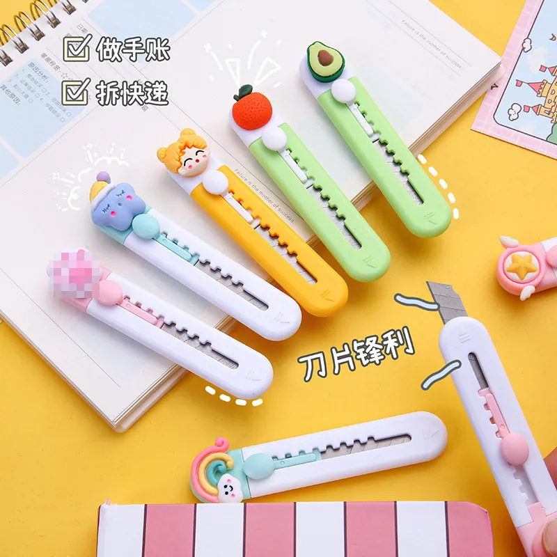 Mini Anti Cutter Box Paper safety Anti-Cutter Student School supplies Utility Cutter Stationery 1