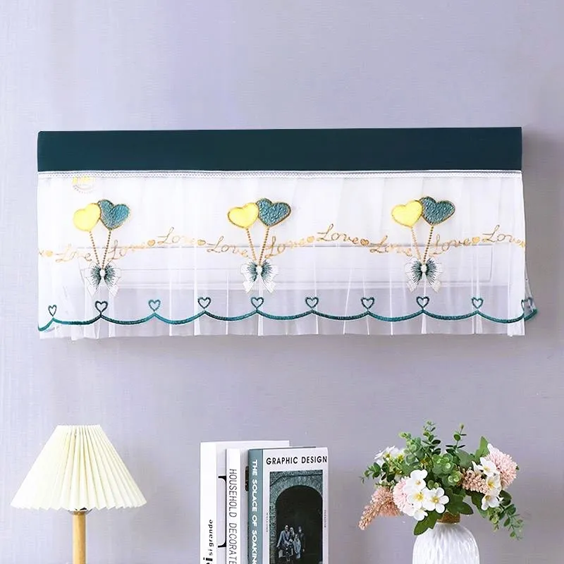 Embroidered Net Split AC Cover 3