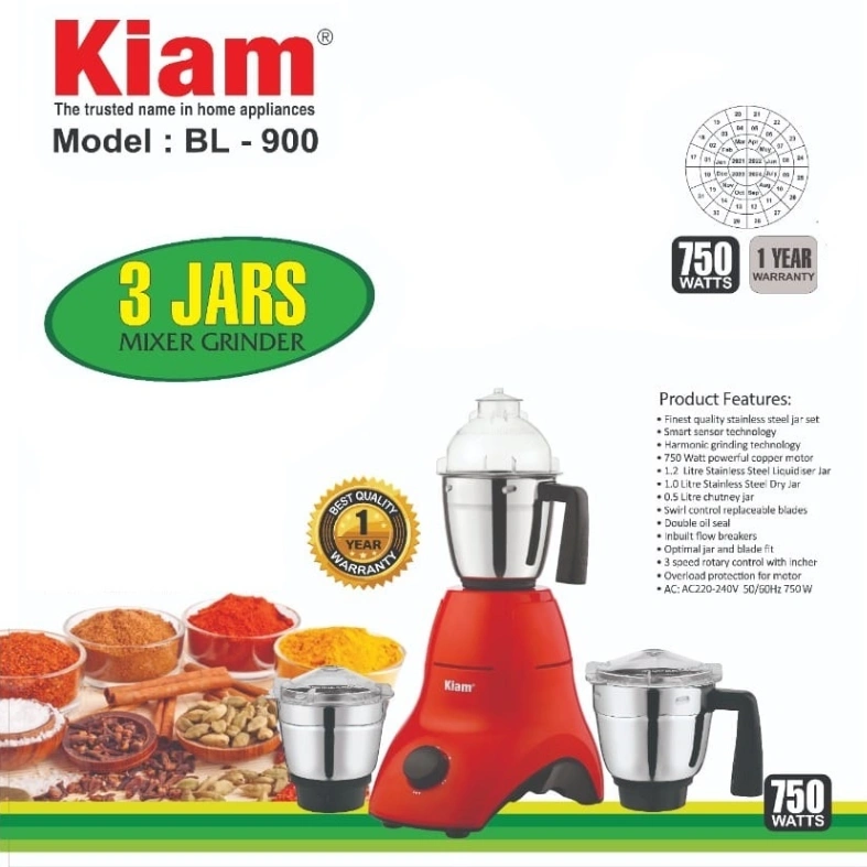 Kiam BL 900 Mixer Grinder 3