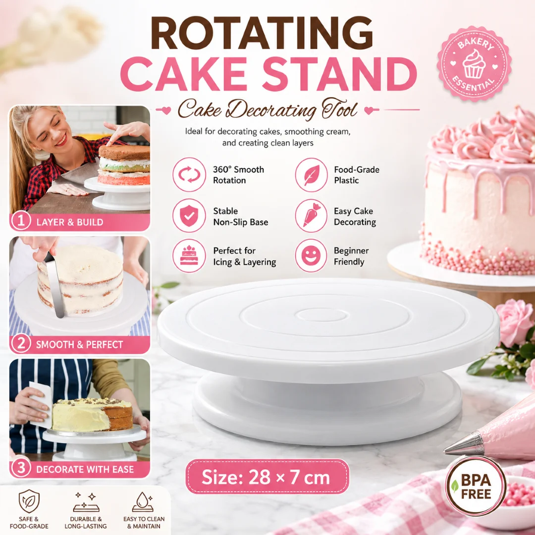 Cake Turntable, 360° Rotating Best Cake Turntable 1