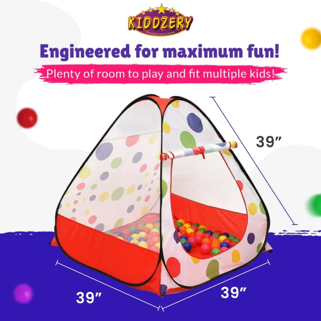 (Ball Pit) Tent Play House - 50 Balls, Play Ball House, Children's Magic Game House 7