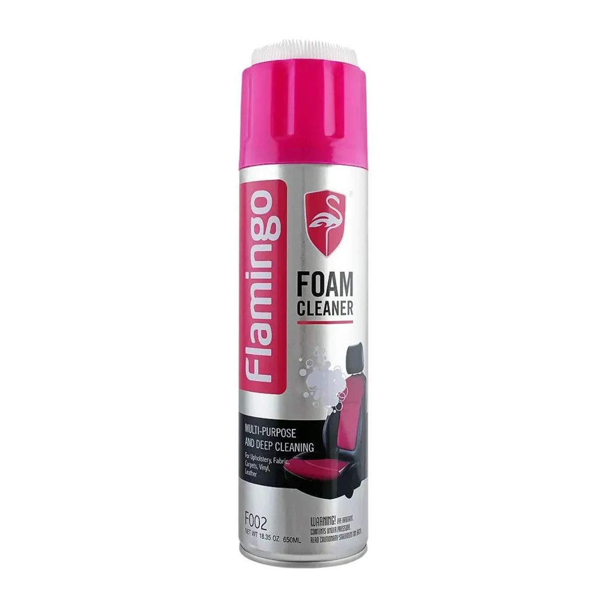 Flamingo Multi Purpose Foam Cleaner for Deep Cleaning Car Interior Leather Carpet and Upholstery 650 ML Car foam cleaner spray Car Cleaner Foam Cleaner Spray Suitable for car seats Dashboard Cleaner Car Cleaning Upholstery Spray 2