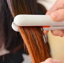 Portable Mini Hair Curl Straightener Flat Iron Perm Splint Ceramic Travel 6