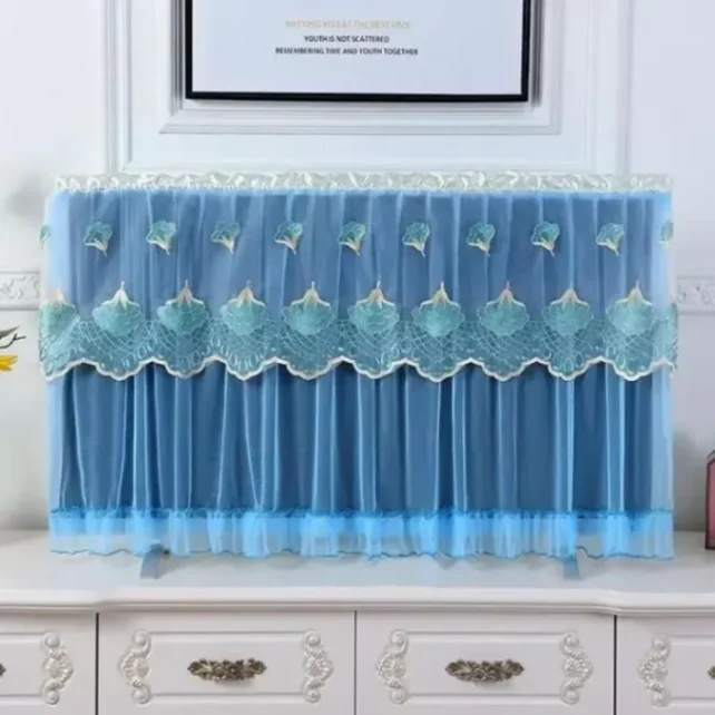 TV dust cover 32 Inch TV dust cover, Dustproof Lace Cloth Fabric 6