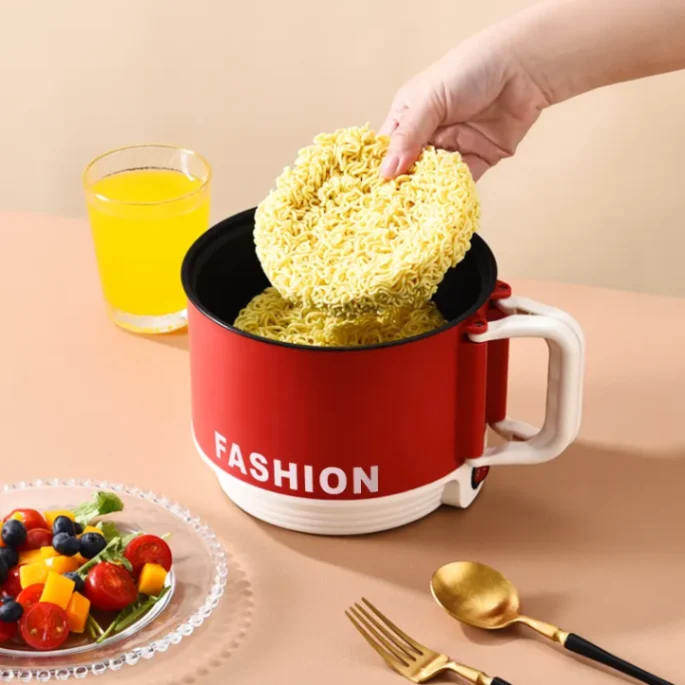 Electric Multi Functional Cooker, Mini Rice CookerFashion Electric Cooking Pot (1.6L), 3