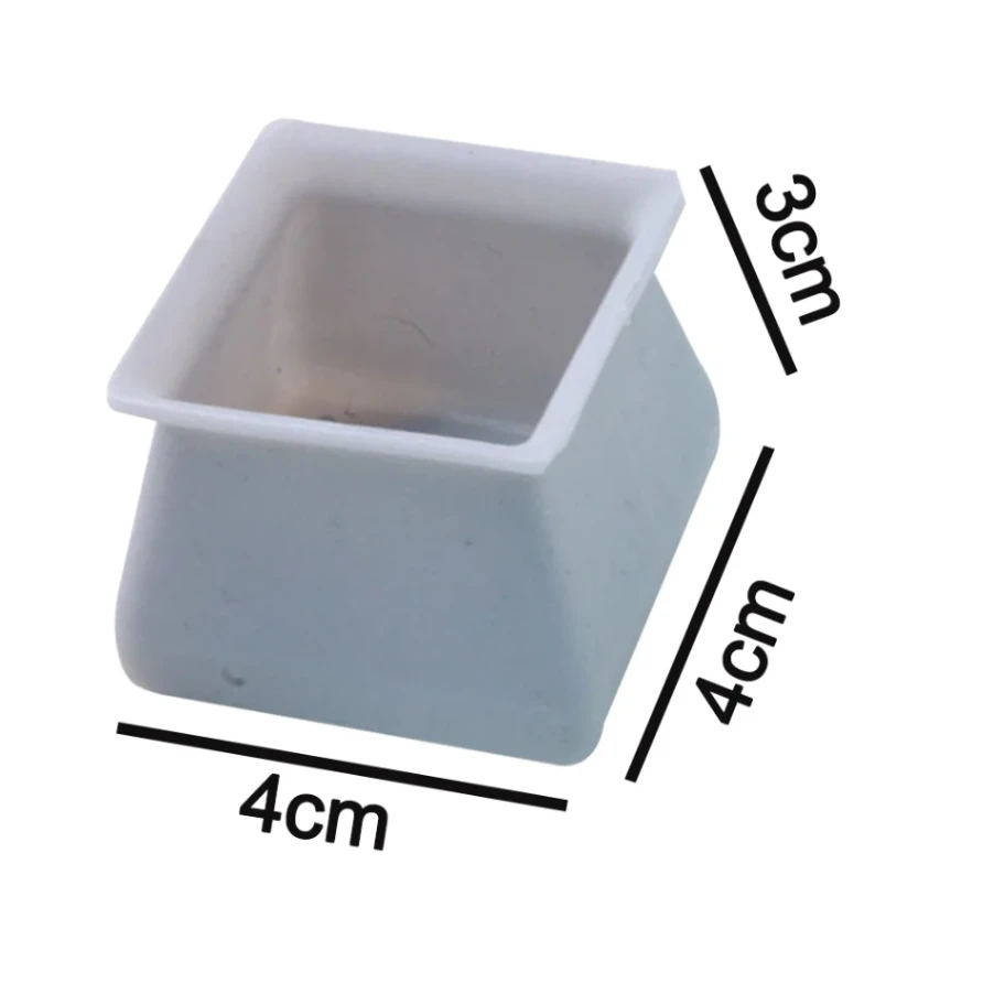 Silicone Chair Leg Square Caps 4Pcs/set 2