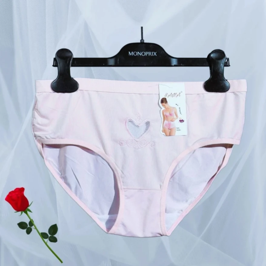 China Love Panty For Women,1 pcs 
 Women Cotton Panty Mid Waist &amp; Full Coverage 5