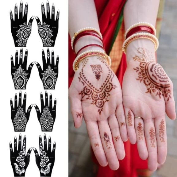 12Pcs mehedi sticker 6