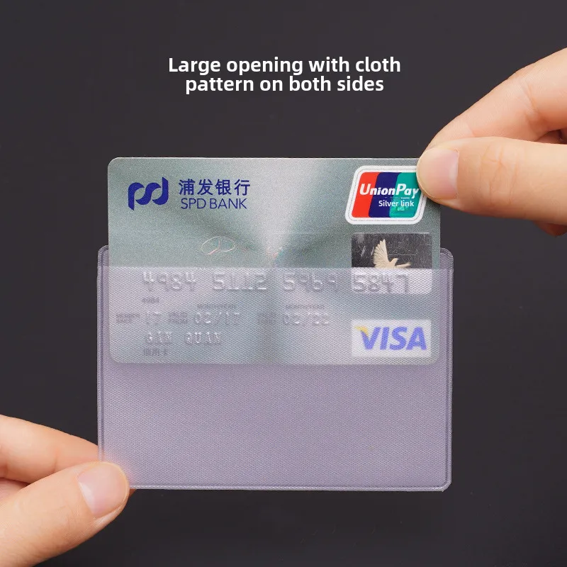 5 pcs transparent pvc card holder 5