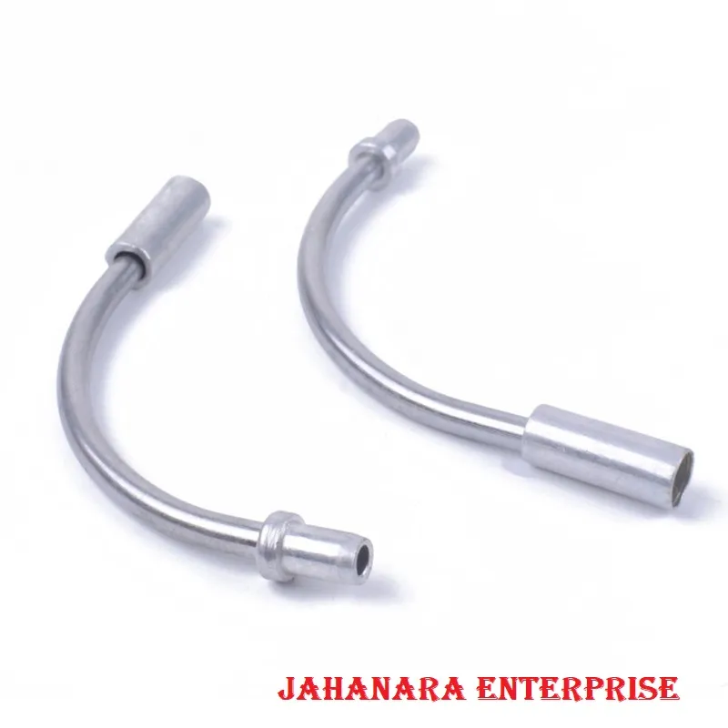 Bicycle Break Pipe Alloy 110 Degrees Bend Wire Guide Pipe Hose Js Cycling Supplies for Mountain Bike V Brake Noodles Cable Reduce Friction Brake Line 2 pcs 2