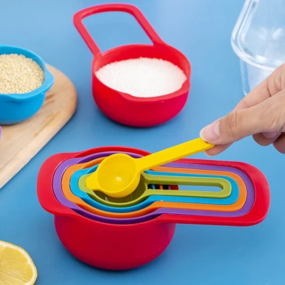 6 Pcs Measuring Cup Set, 6 piece measuring spoon set 7
