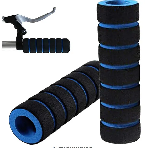 Bike Grips Handlebar Cover Handle Grip Cover Sleeve Bamboo Sponge Shock Absorption Non slip Comfortable for Mountain Bike 1 Pair 2
