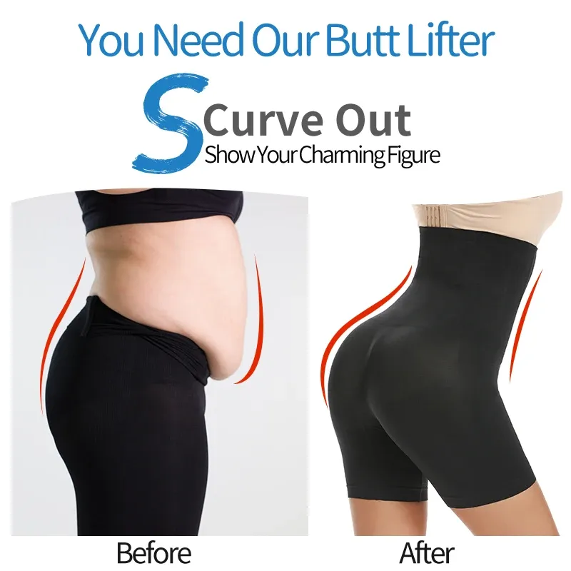Women Body Shaper Tummy Control Shorts Slimming Underwear High Waist Shaping Panties Thigh Slimmer Safety Short Pants Shapewear 5
