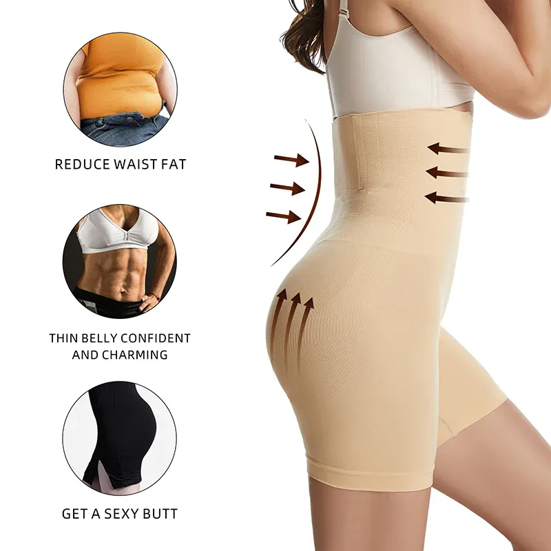 Women Body Shaper Tummy Control Shorts Slimming Underwear High Waist Shaping Panties Thigh Slimmer Safety Short Pants Shapewear 4