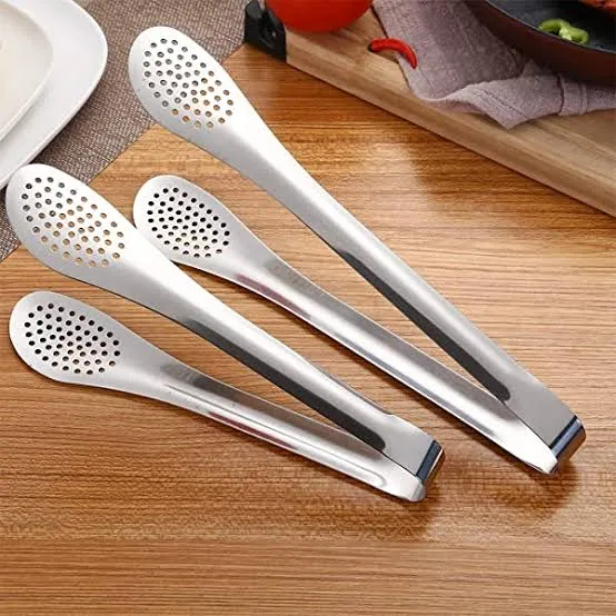 Stainless Steel Food Tong BBQ Buffet Salad Grill Tongs Clip Cooking Food Serving Utensil tong Home Kitchen Restaurant Tool 1Pc 2