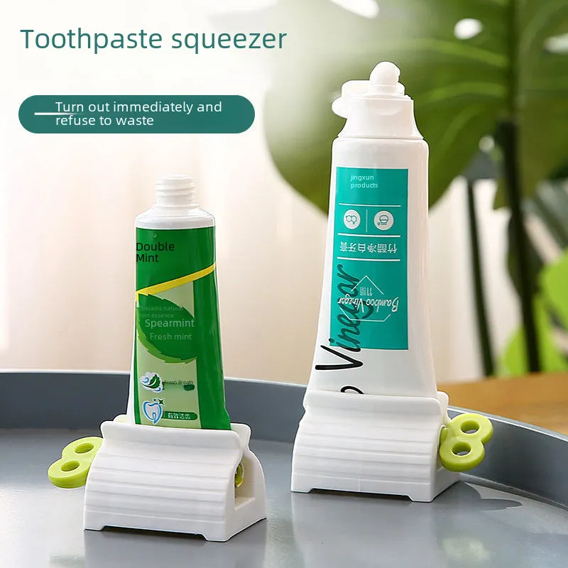 Toothpaste Roller Dispenser Squeezer Hair Color Dye Tube Wringer Bathroom Tool 4